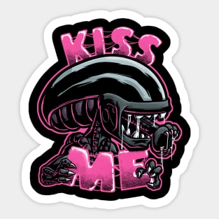 Kiss Me - Pink Sticker